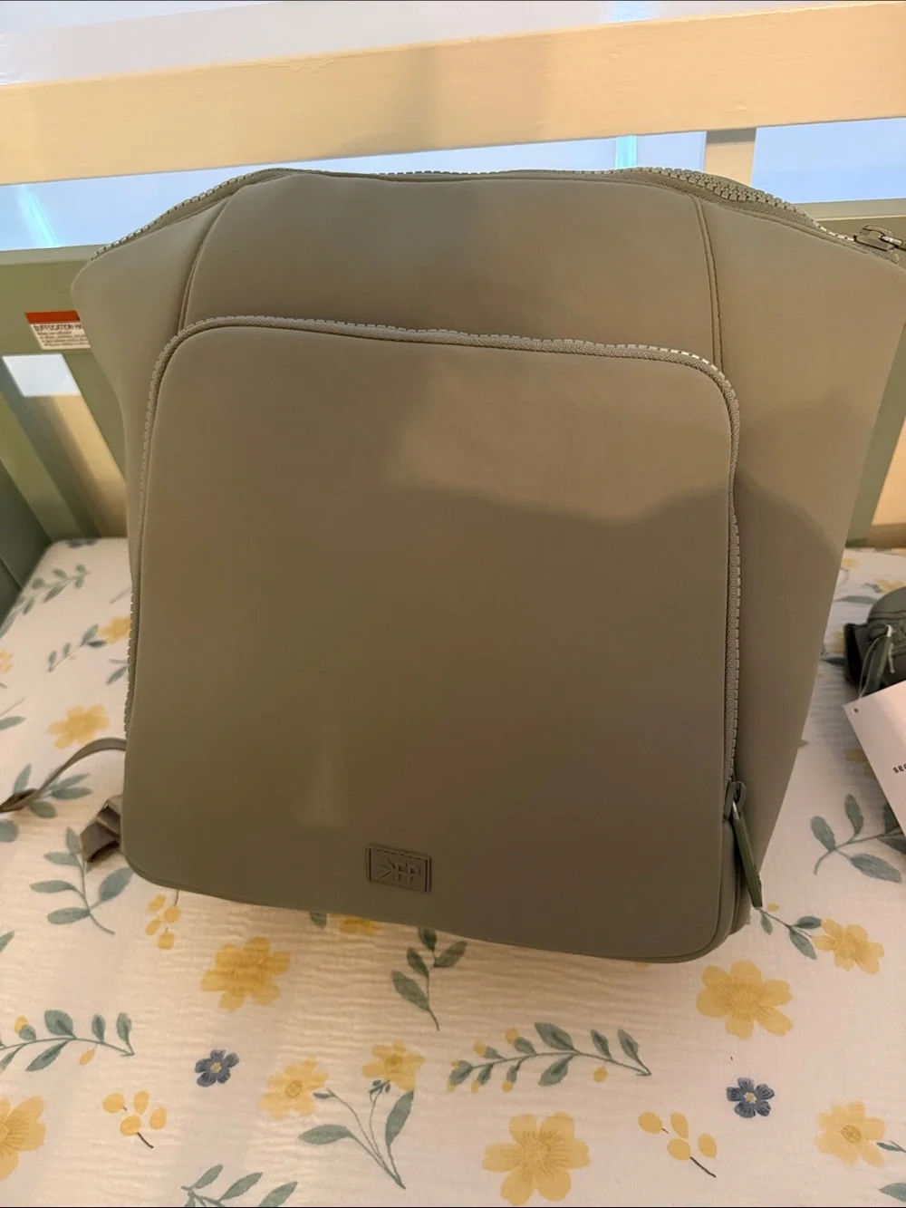 Freshly Picked Neoprene Sage Seoul Diaper Bag with Fanny Pack